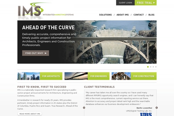 Ims theme site design template sample