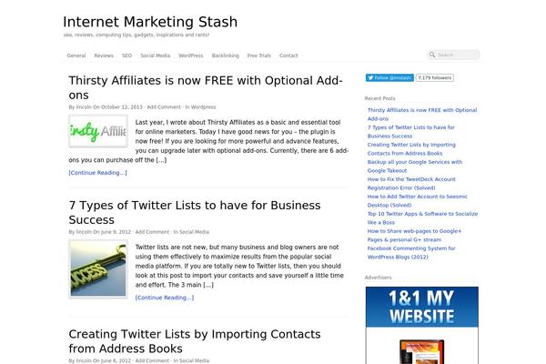 PageLines theme site design template sample