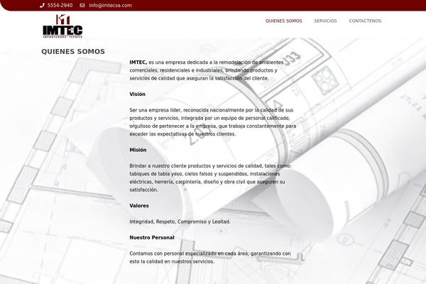 imtecsa.com site used Ample-construction