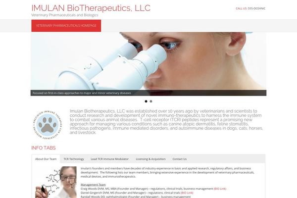 Oceanic theme site design template sample