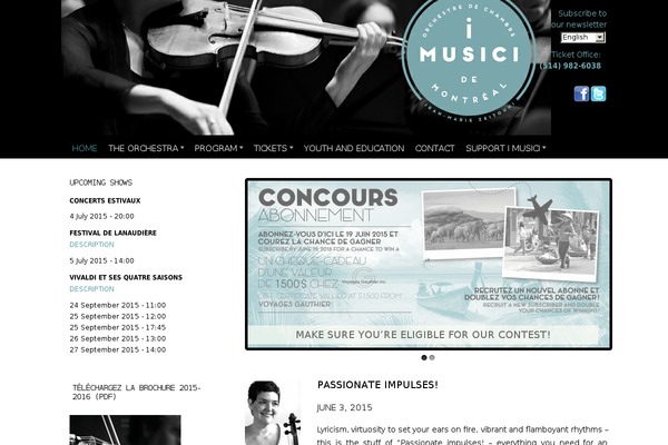 imusici.com site used Iconoclaste