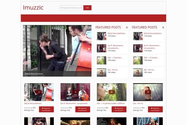 imuzzic.biz site used Vidpress