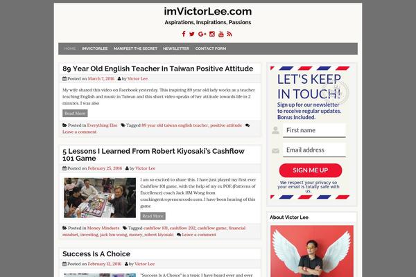 Social Magazine theme site design template sample
