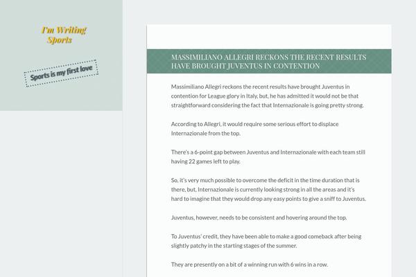 imwritingsports.com site used Black-gold