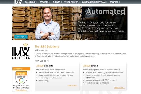 imxsolutionsinc.com site used Imx