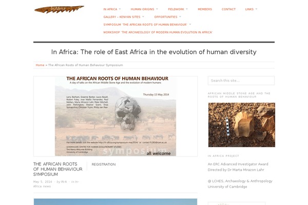 in-africa.org site used Origin