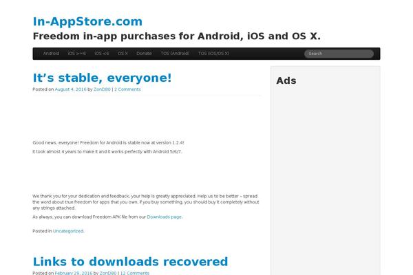 Justread theme site design template sample