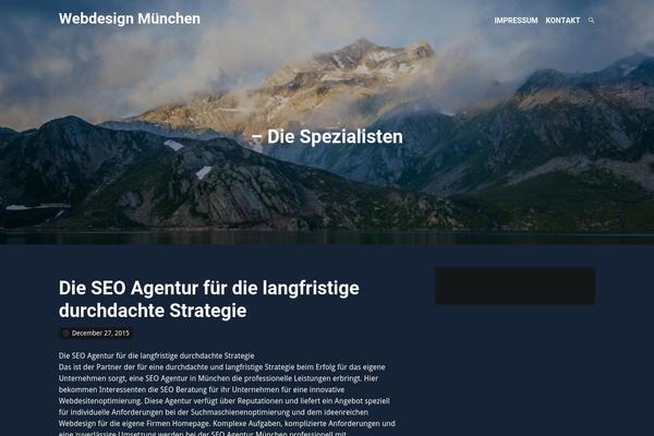 Identity theme site design template sample