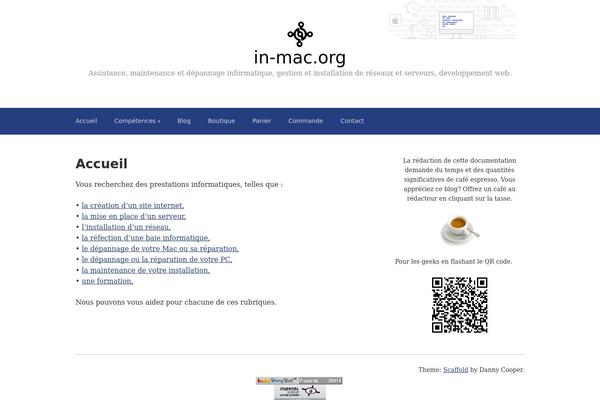 Scaffold theme site design template sample