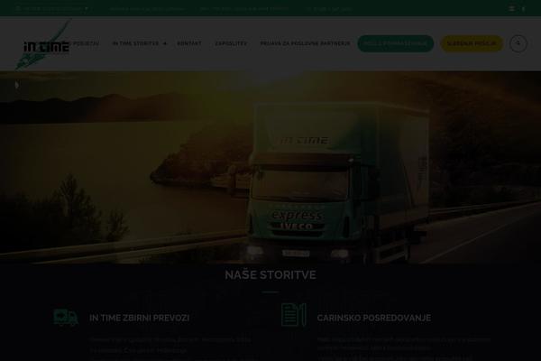 Logistic theme site design template sample