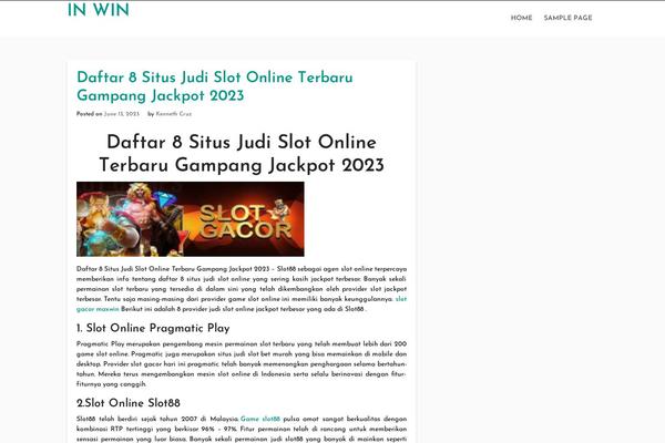 Indrajeet theme site design template sample