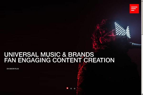 Universal theme site design template sample