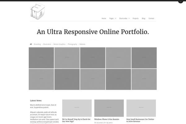 Aware theme site design template sample