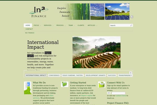 in3finance.com site used Mesmerize-pro