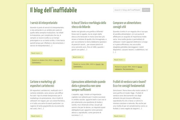 Greenleaf theme site design template sample