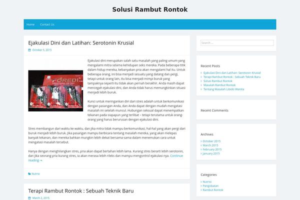 Simple Life theme site design template sample