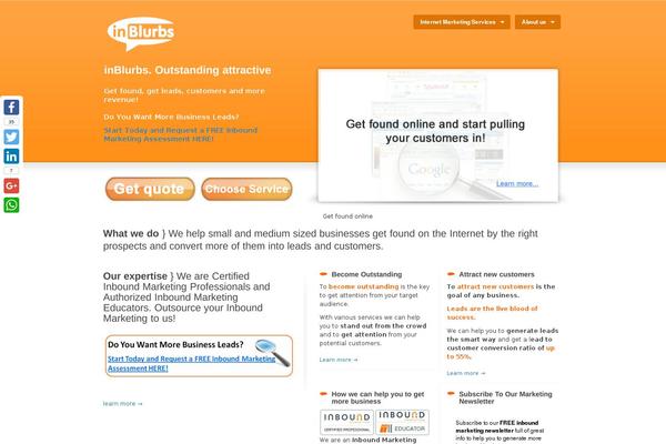 Sprout theme site design template sample