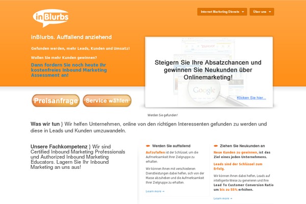 WordPress website example screenshot