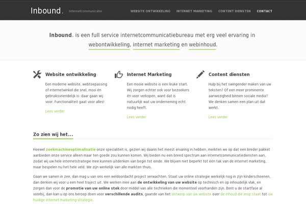 Inbound theme site design template sample