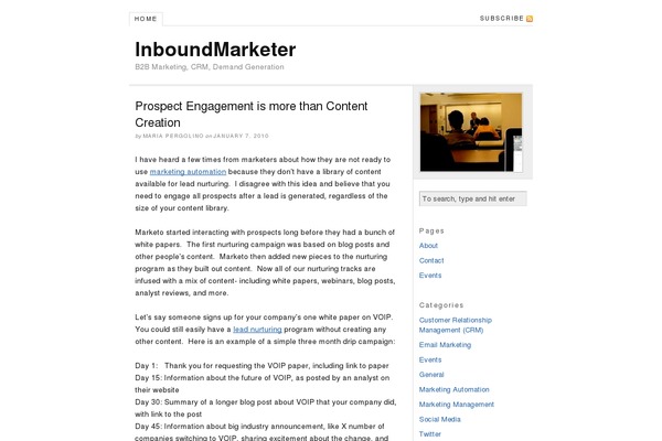 inboundmarketer.com site used Thesis_15