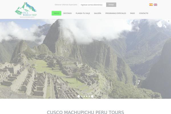 Trendy Travel theme site design template sample