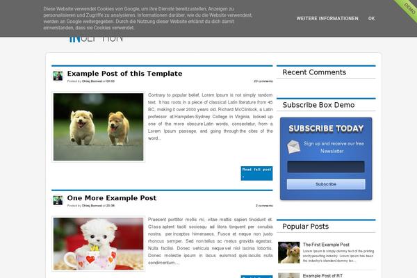 Codilight theme site design template sample