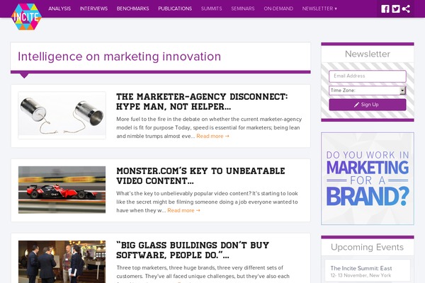 incite theme websites examples
