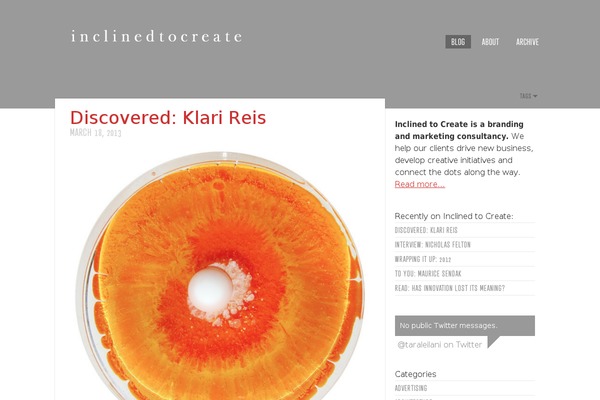 inclinedtocreate.com site used Shades of Gray