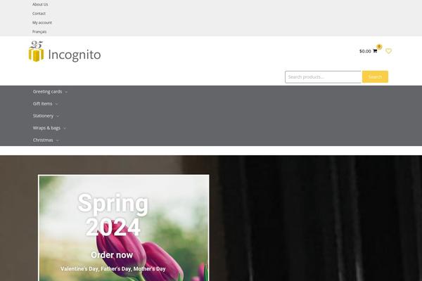 incognitodistribution.ca site used Incognito