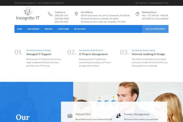 Consultantpro theme site design template sample