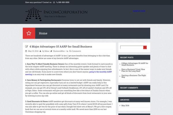 Terrifico theme site design template sample