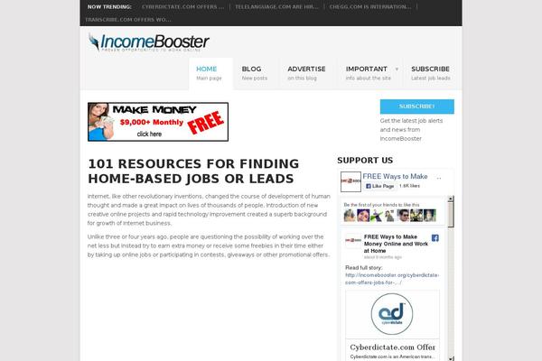 Site using WP Tab Widget plugin