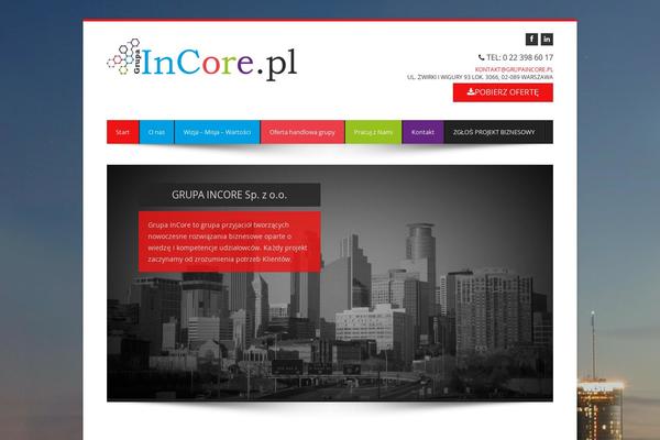 incoreservice.pl site used Biscaya-theme