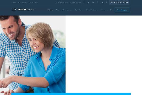 Digitalagency theme site design template sample