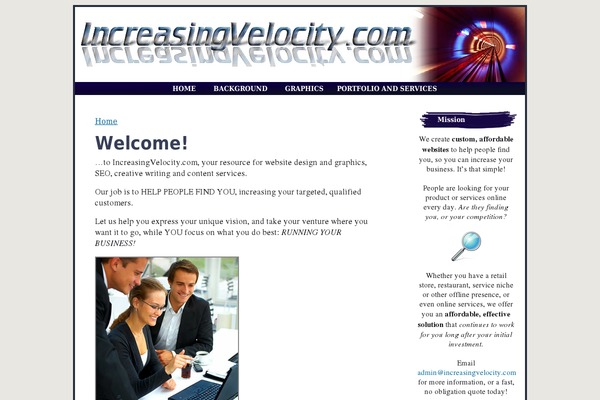 increasingvelocity.com site used Paintbrush-10
