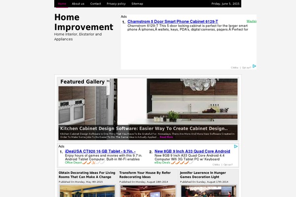 MiniMag theme site design template sample