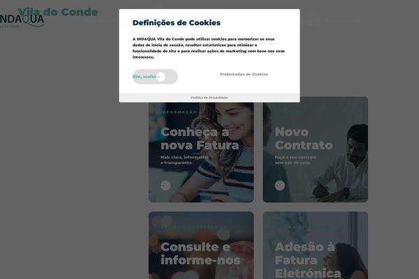 Site using Indaqua-contracts plugin
