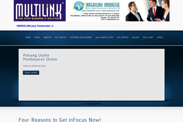 inFocus theme site design template sample