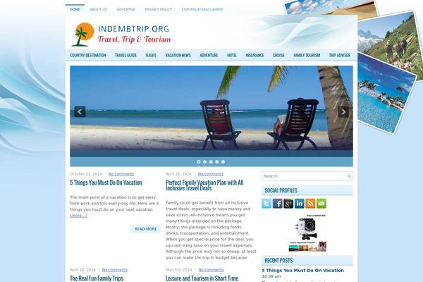 Travelwp theme site design template sample