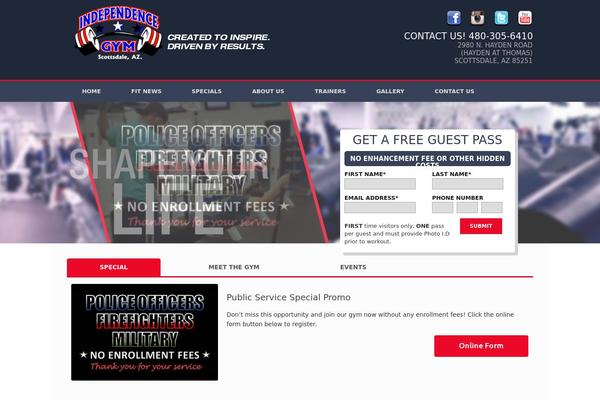 Vantage theme site design template sample