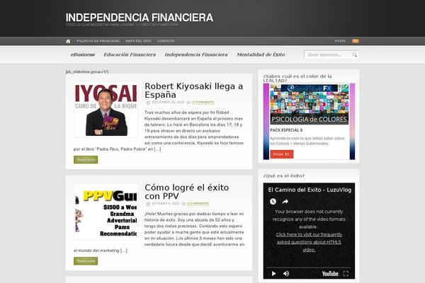 Site using YouTube Embed plugin