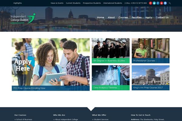 Polytechnic theme site design template sample