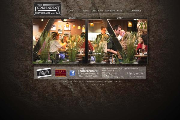 Independent theme site design template sample