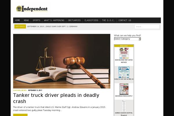 MH Newsdesk theme site design template sample