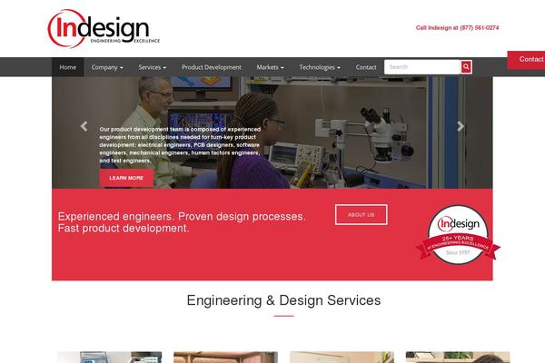 indesign-llc.com site used Wg-boot