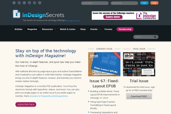 indesignmag.com site used Indesign_secrets