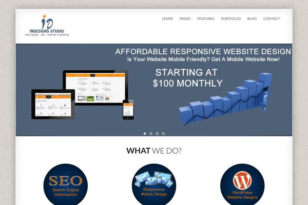 Podcaster theme site design template sample