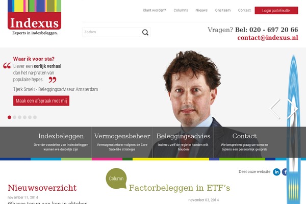 indexus.nl site used Vo-theme