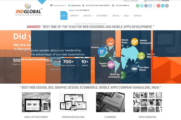 Maestro theme site design template sample