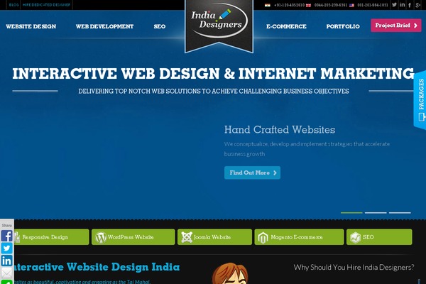 Total theme site design template sample